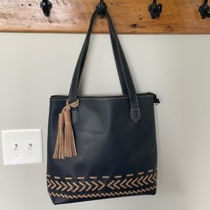 Black Leather Purse